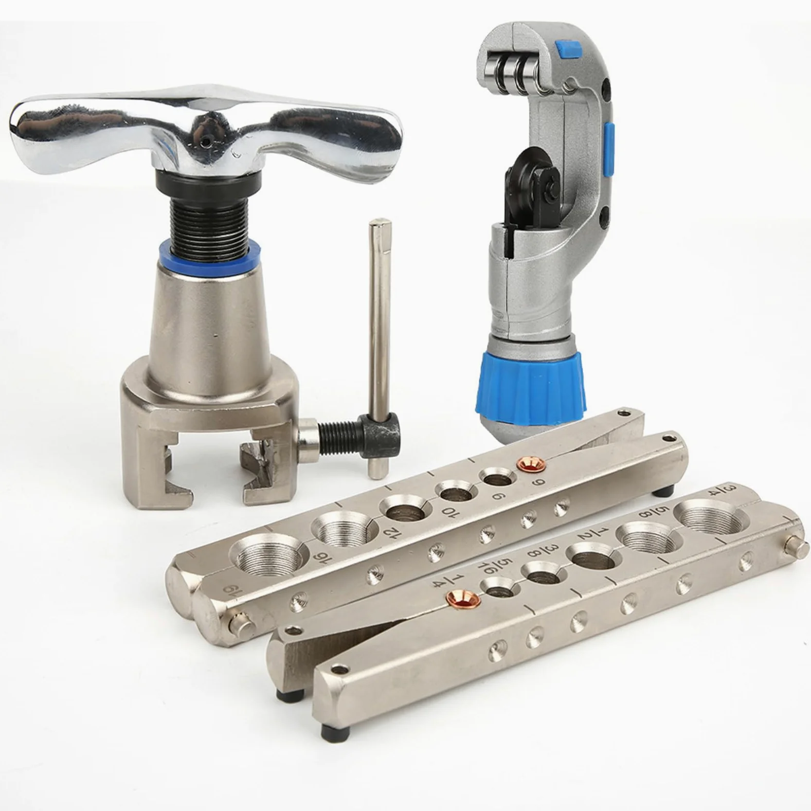 FTVOGUE Herramienta de Abocardado Expansor de Tubos, Juego de 5 uds., Kit de Abocardado de Tubos de Acero de Aleación para Mantenimiento de Refrigeradores de Aire Acondicionado