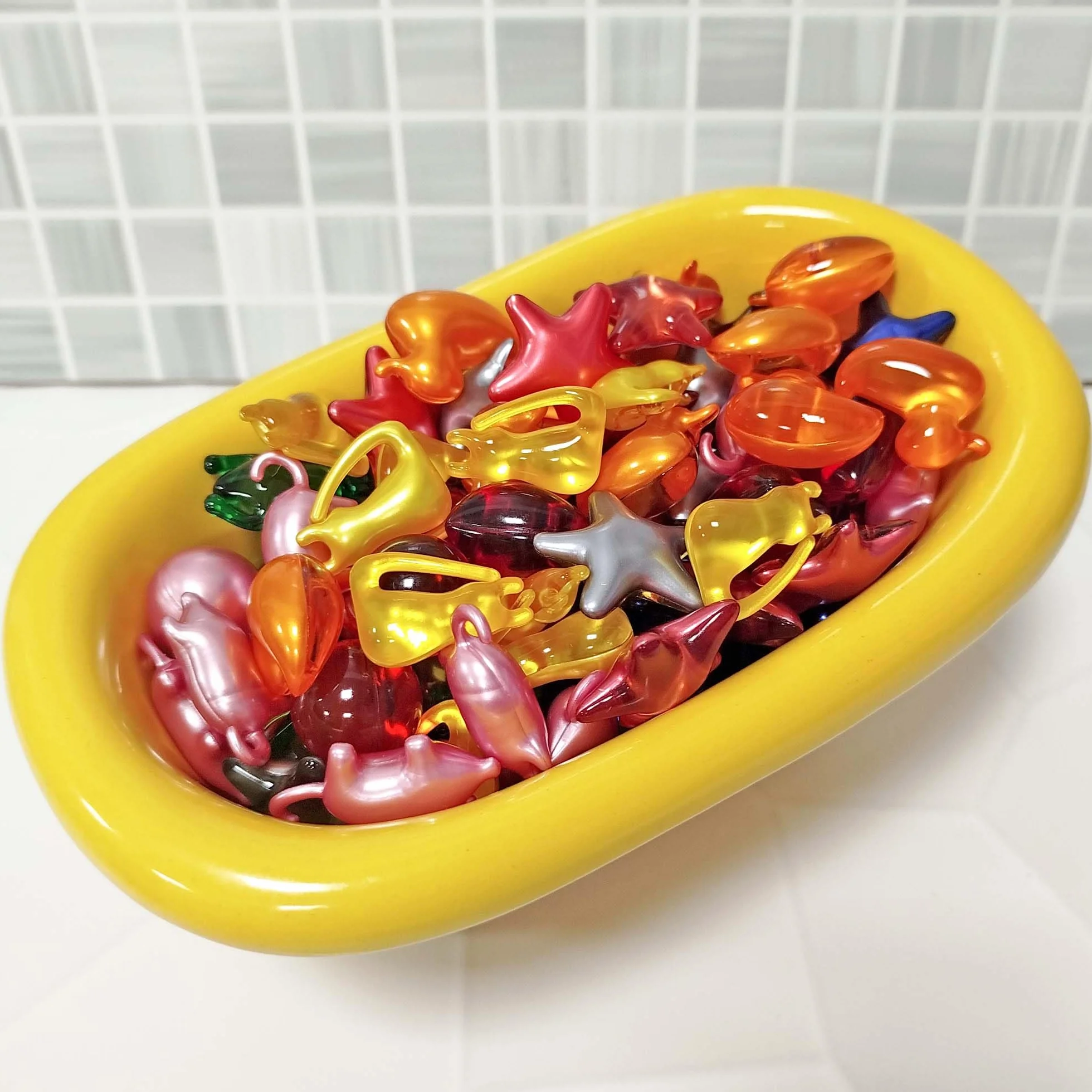 Bolsa regalo 12 Perlas de baño con aromas surtidos - Aceite de soja - Hidratante y aromática - Hidrata, suaviza y perfuma la piel