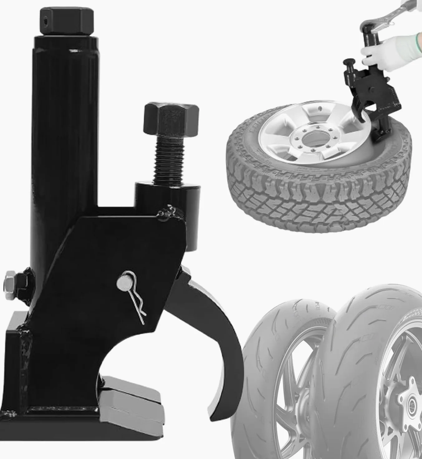 Destalonador Manual De Neumáticos, Fácil Usar Y Ajustable, para 38 A 42 Pulgadas, Sin Necesidad Desmontar La Rueda, para Uso En Vehículos Todo Terreno, Tractores, Camiones