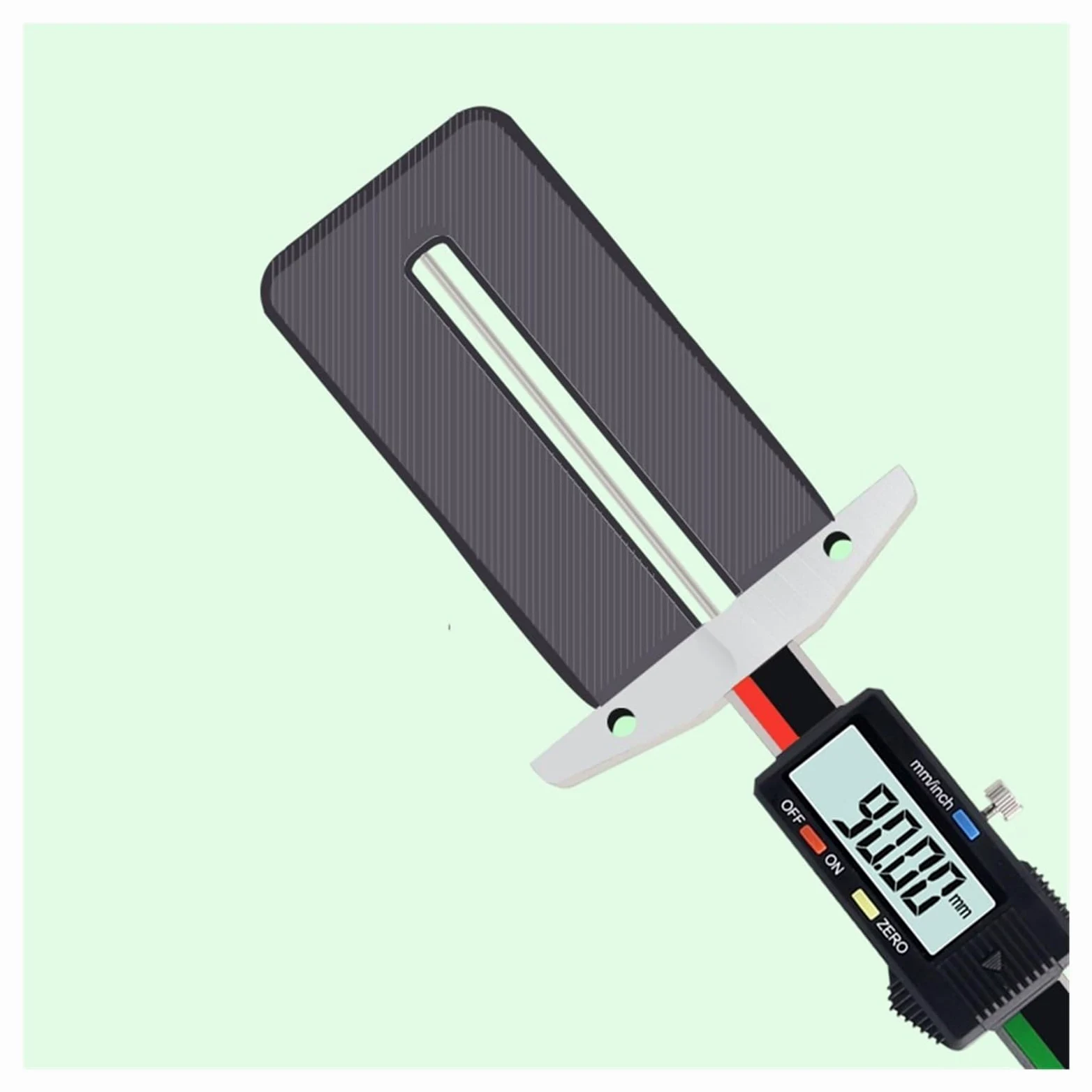 Medidor De Profundidad Digital Varilla Delgada Acero Inoxidable, Calibre Medición Agujero Pequeño Puntiagudo, Banda Rodadura Neumático MedicióN De PrecisióN(0-150mm Rod Diameter 2.0)