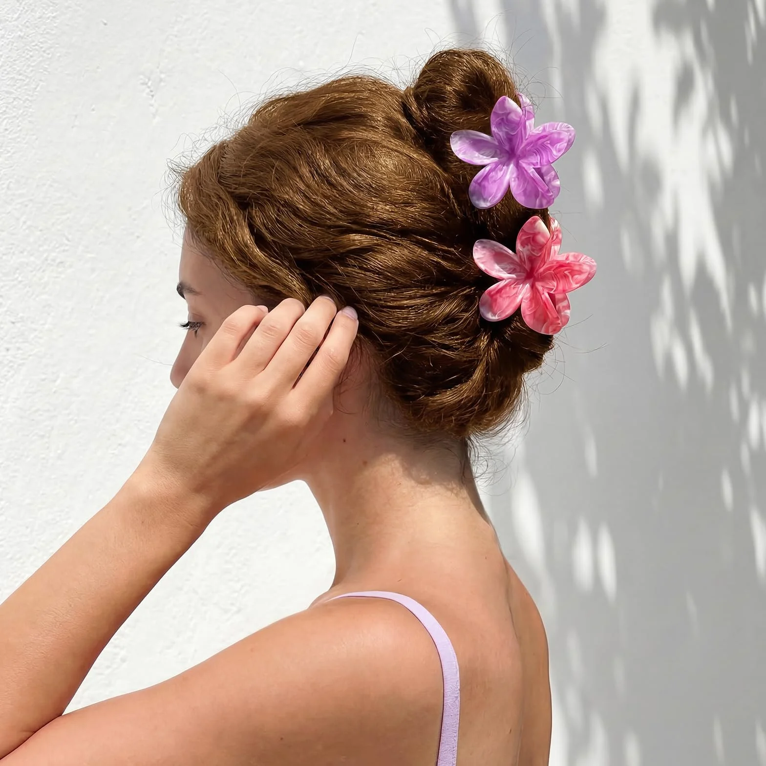 Pinzas Pelo Mujer Flor para Cabello Fino y Grueso, Accesorios Peinar