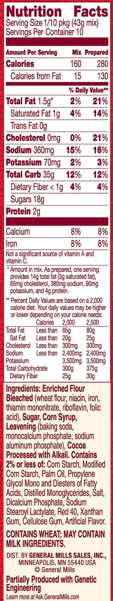 Betty Crocker Super Moist Red Velvet Cake Mix 432 gr