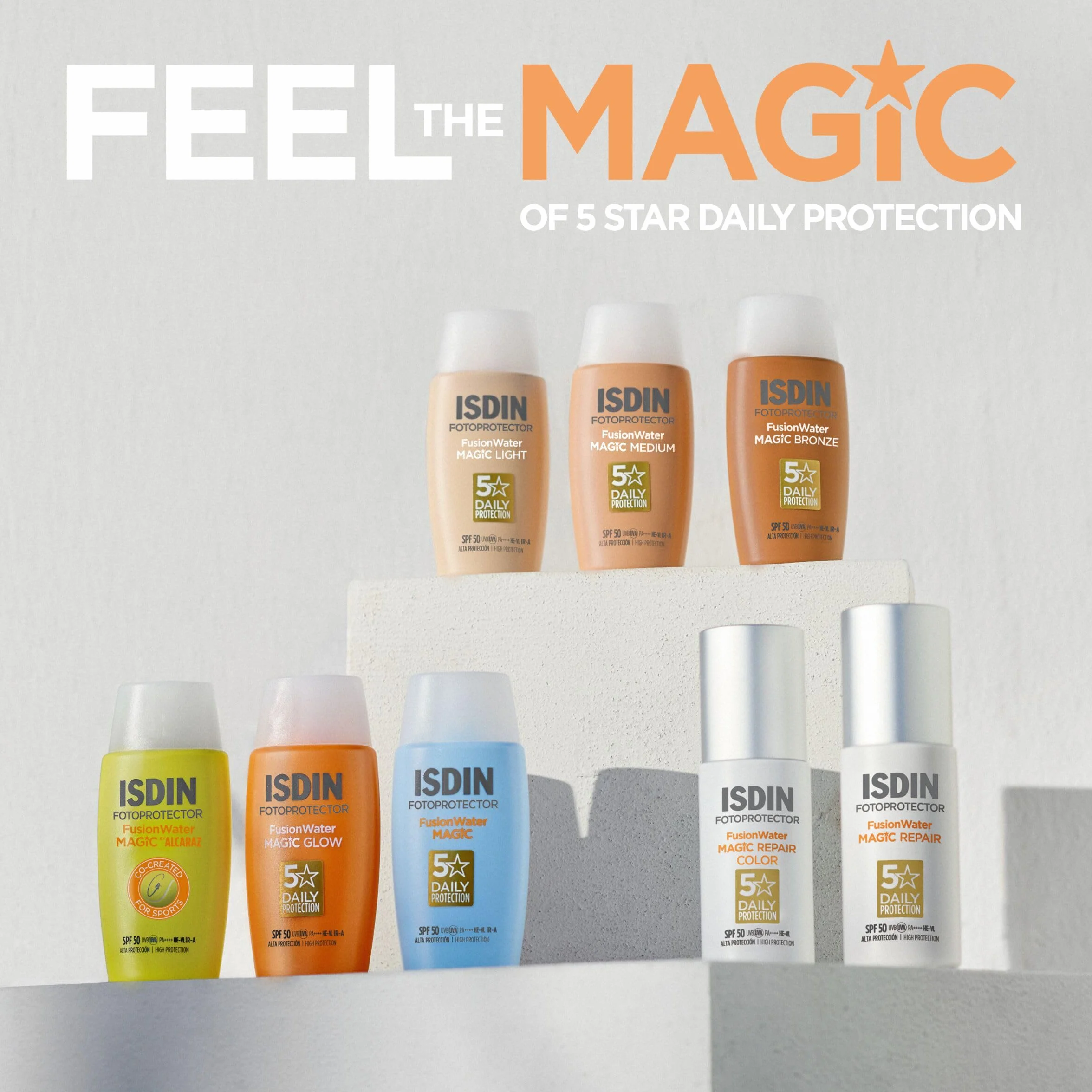 ISDIN Fusion Water MAGIC Repair SPF 50 Protector Solar Facial 50 ml