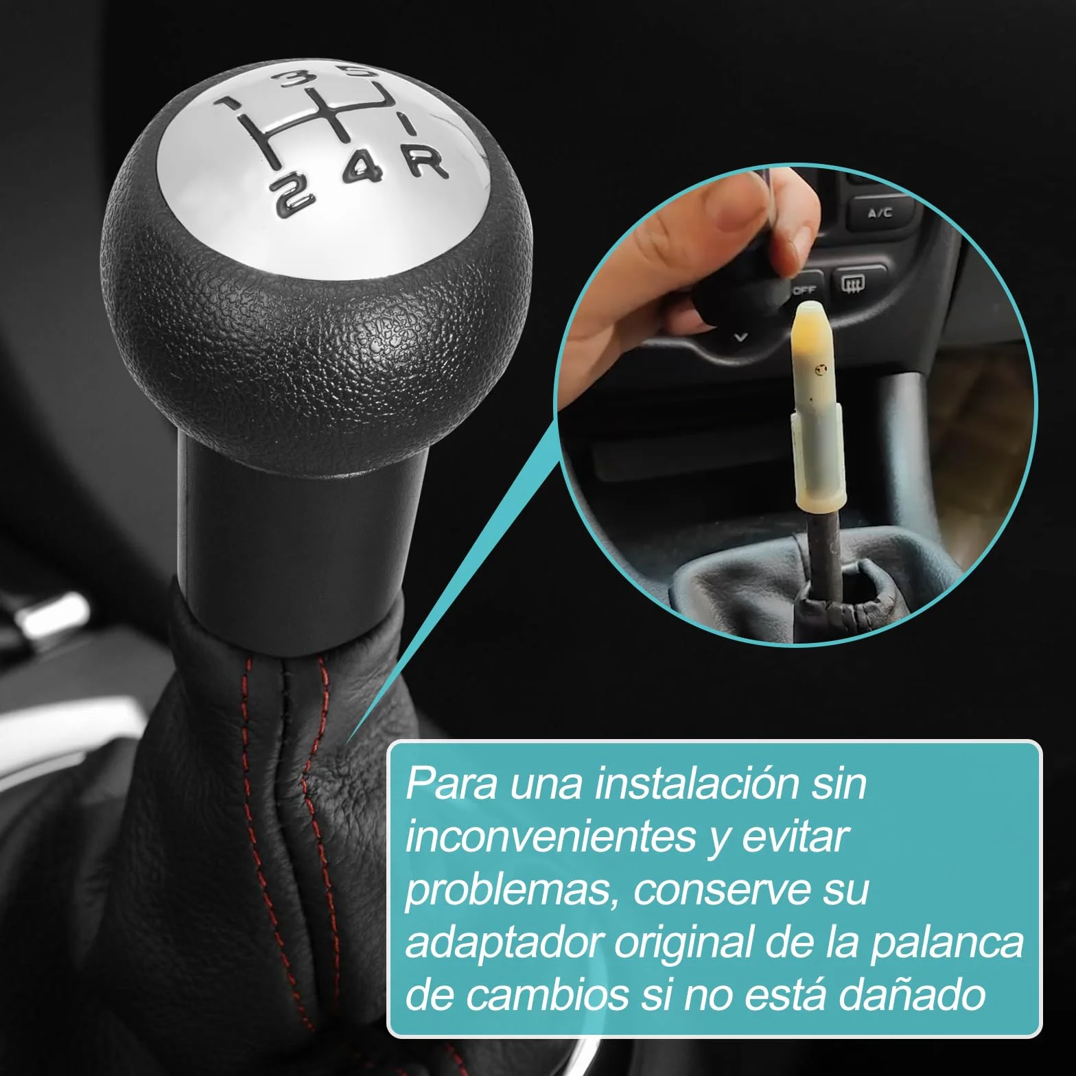 Spurtar Pomos de Palanca de Cambios 5 Marchas para Peugeot 206 207 208 306 307 1007 3008 Citroen C1 C2 C3 C4