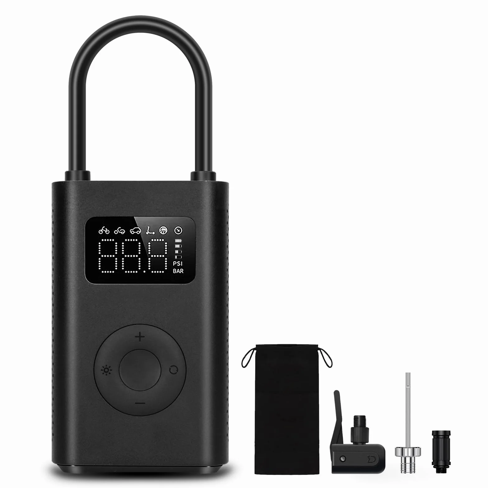 XIAOMI Compresor Aire Portatil 2, Inflador Electrico de 6 Modos, 150 PSI, Batería de 2000 mAh, Pantalla LED, Apto para Coches, Bicicletas, Motocicletas, Scooters y Balones