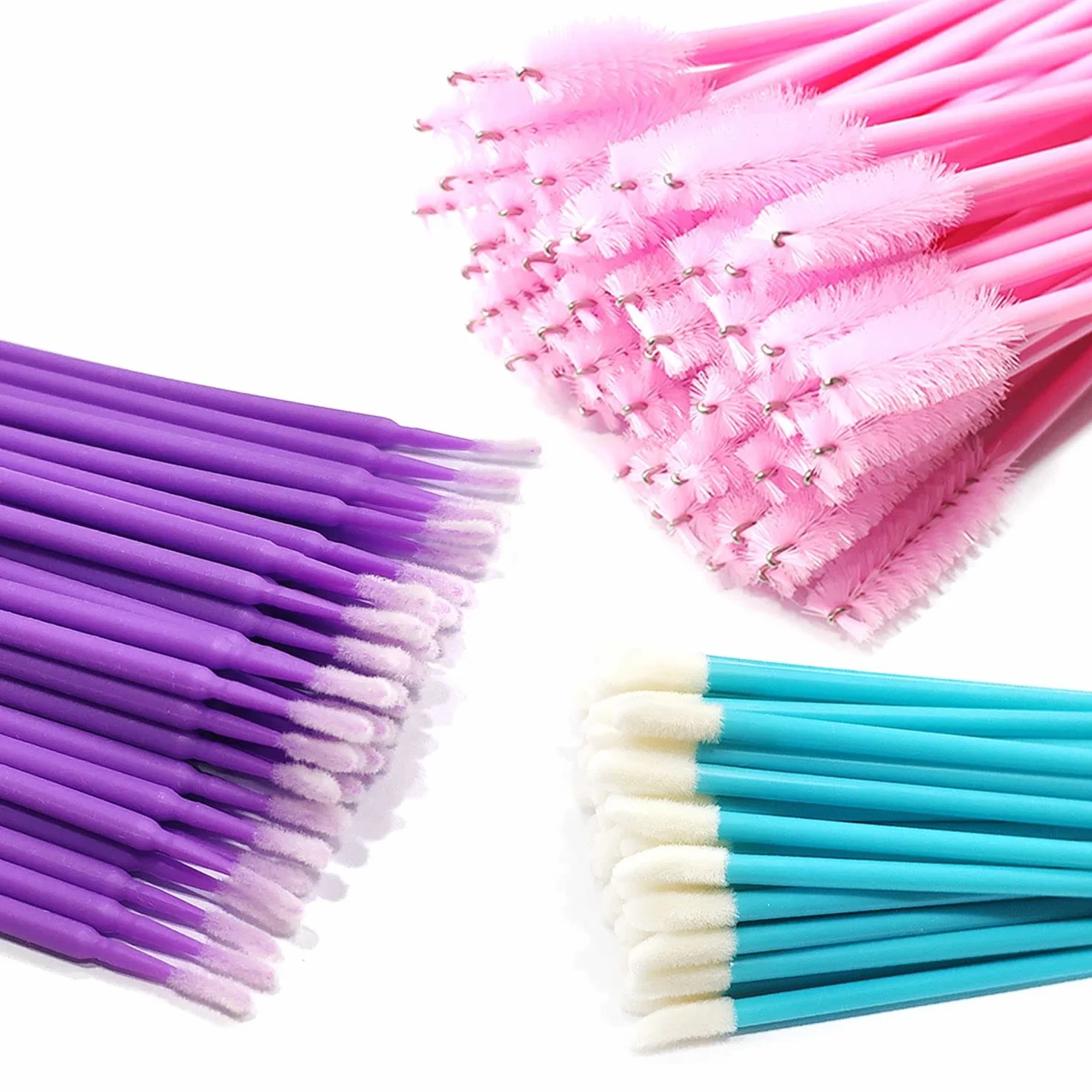 Kit de herramientas de belleza: 150 varillas desechables para rímel y micro aplicadores, 50 cepillos para cejas, labios y micro aplicadores