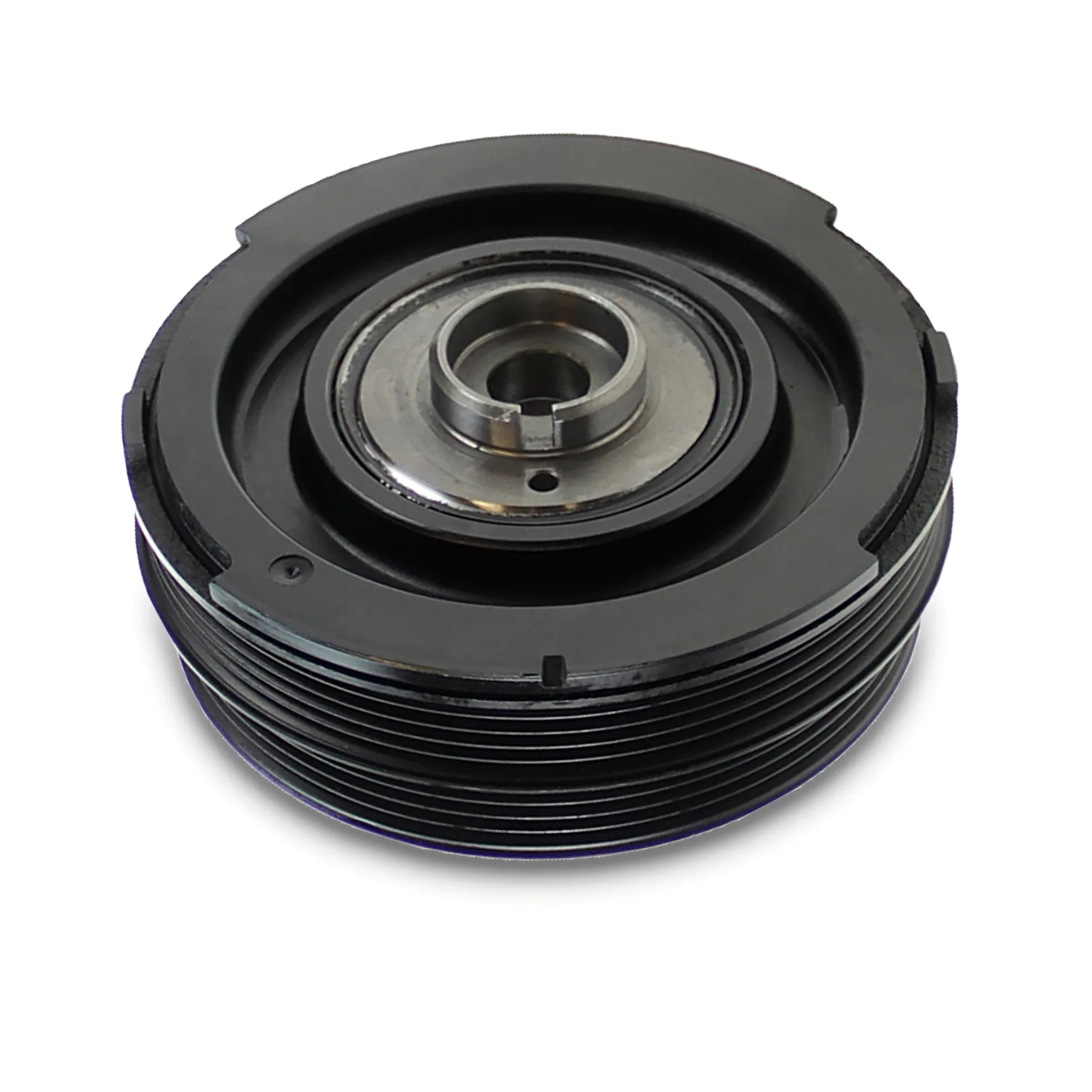 ATEC Germany 1x polea del cigüeñal, desacoplada, compatible con BMW Serie 3 (E46), 3 Touring (E46), 5 (E39), 5 Touring (E39)