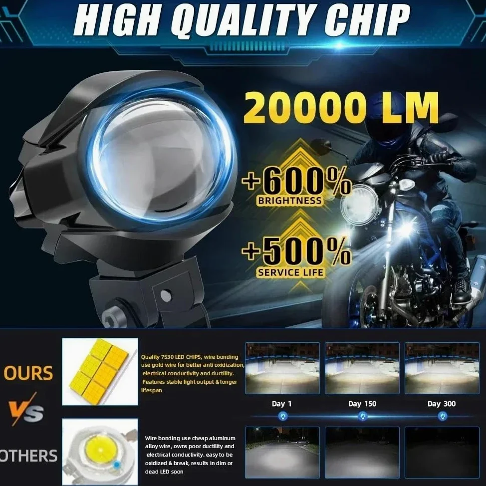 KWEZ Faro Compatible Faros Para camiones, coches, ATV, accesorios de luces auxiliares