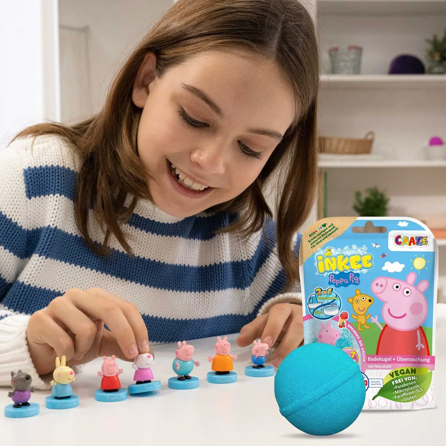 Peppa Pig Bombas de Baño Infantiles con Regalo Sorpresa 1 Unidad
