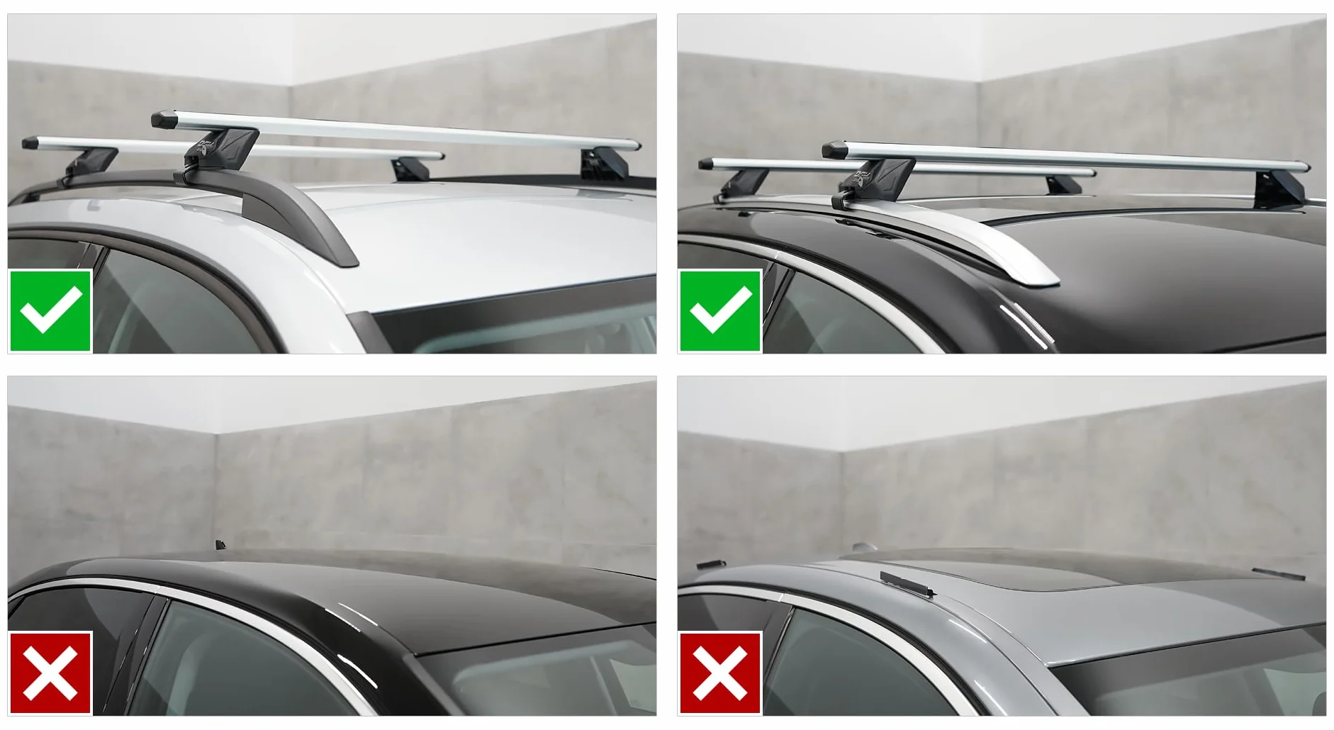 Bacas Barras de Techo RIELES Compatible con Renault Kadjar SUV 5-Puertas 2015-2022 MAX 100 kg 112 cm Aluminio