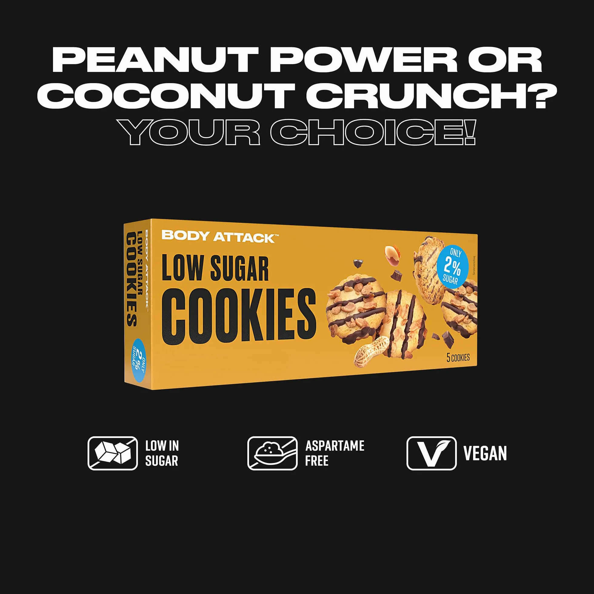 Low Carb Cookies Chocolate 6 x 20 gr