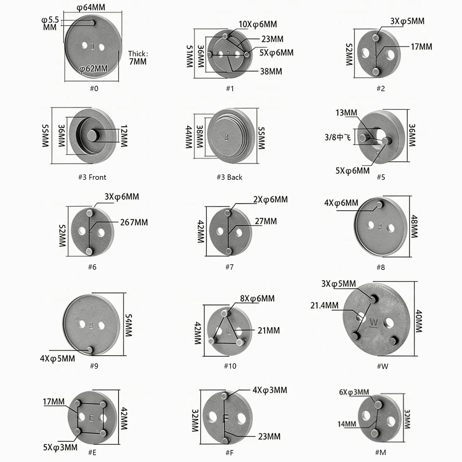 Reposicionador de Pistones de Freno, 24 Piezas de Retractores Neumáticos Universales para Pistones de Freno con Estuche, Compatible con la Mayoría de los Turismos