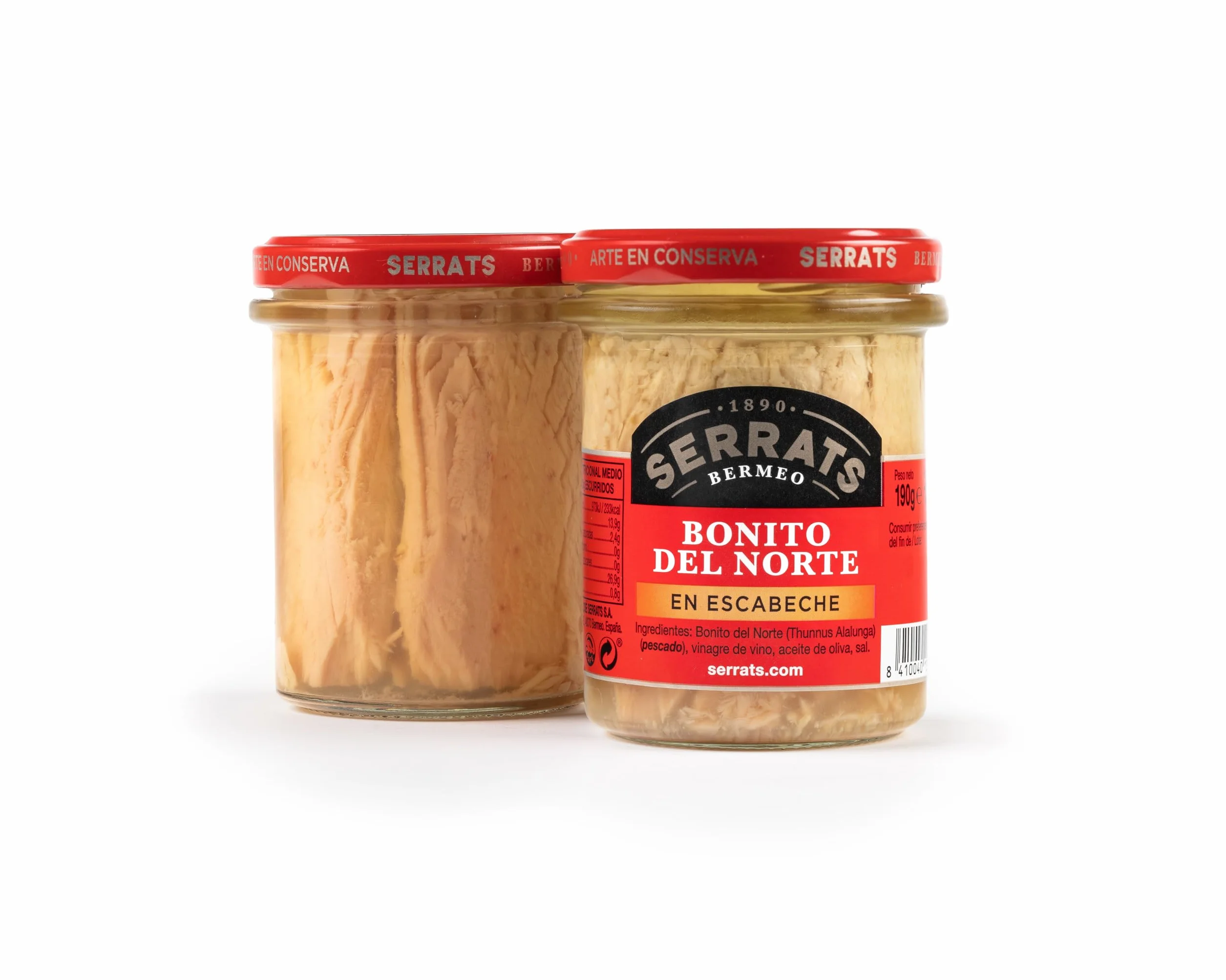 Bonito del Norte en Escabeche Frasco 190g Conservas Serrats