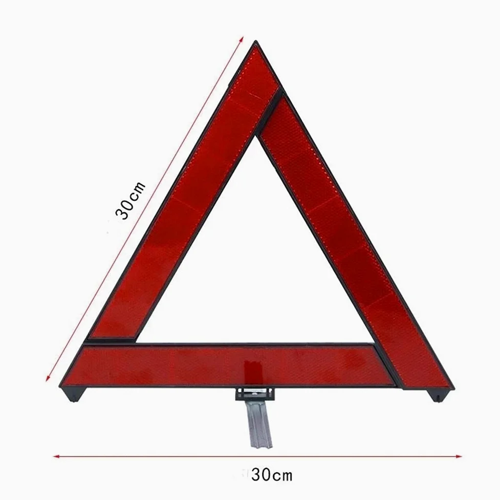 Triángulo de señalización Trípode amonestador Reflectante Rojo de avería de Emergencia, posición Plegable del triángulo de Advertencia de Seguridad Vial del Coche(10PCS)