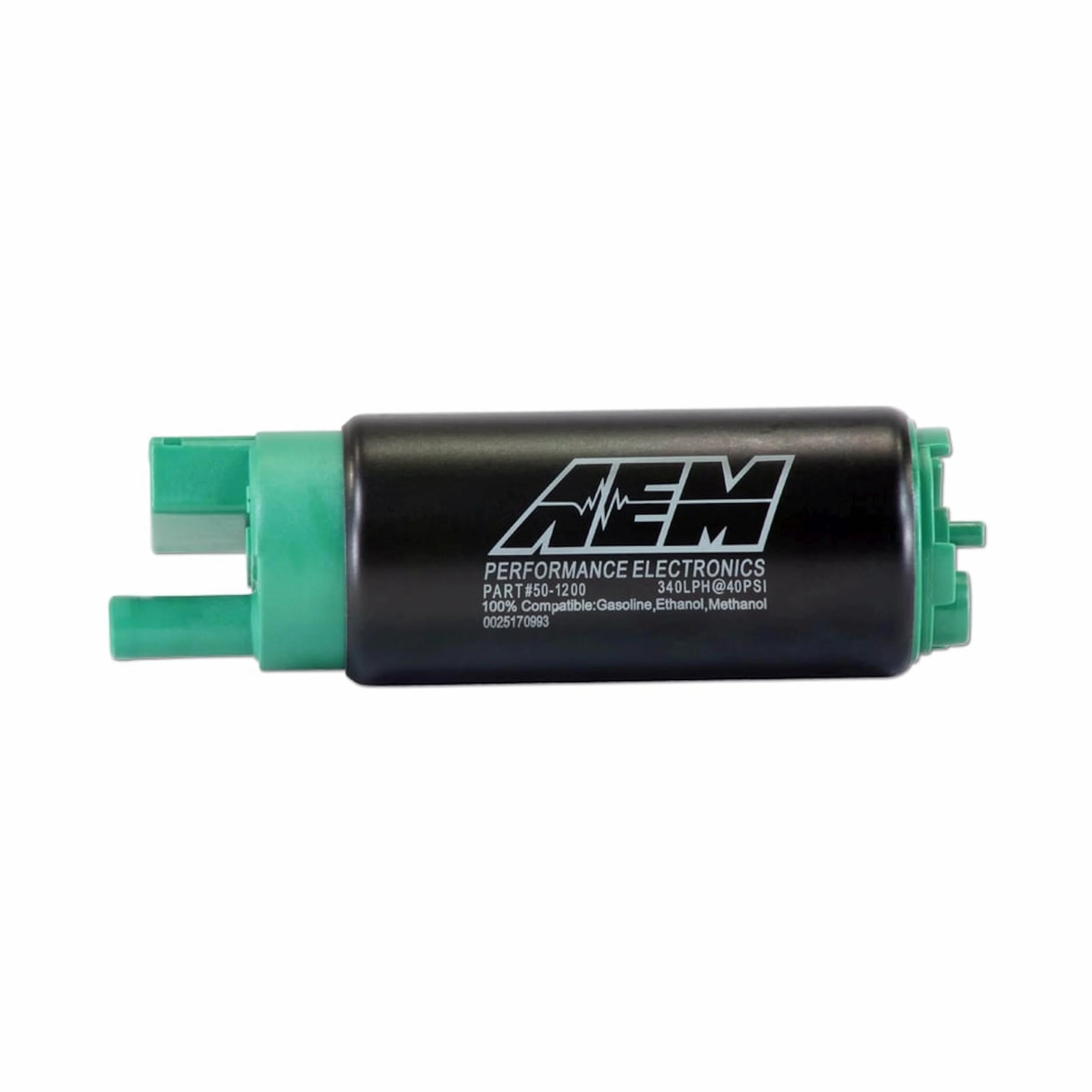 AEM Bomba de combustible 50-1200 para combustibles de etanol E100 y metanol M100, verde