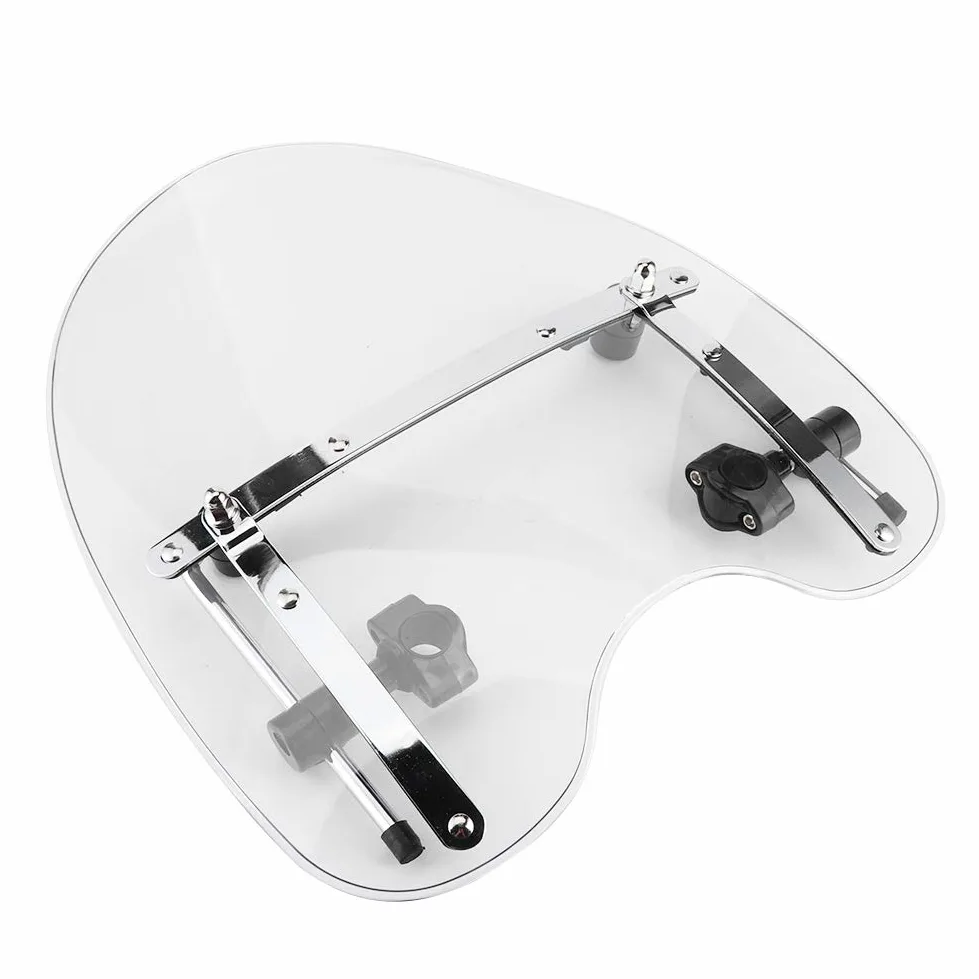 Deflector De Viento Para Motocicleta, Accesorio Para Montar En Manillar De 22-25 Mm, Parabrisas De Motocicleta Transparente