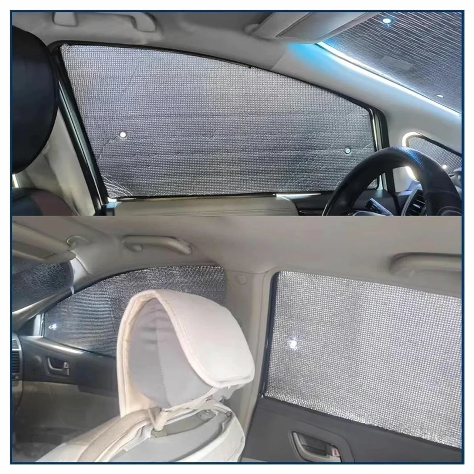 Parasol Coche Lateral Ventana Lateral Para Jeep Para Grand Para Cherokee Para WK2 2014-2021 Parasoles Coche Cubiertas Visera Parabrisas(All Sunshades)