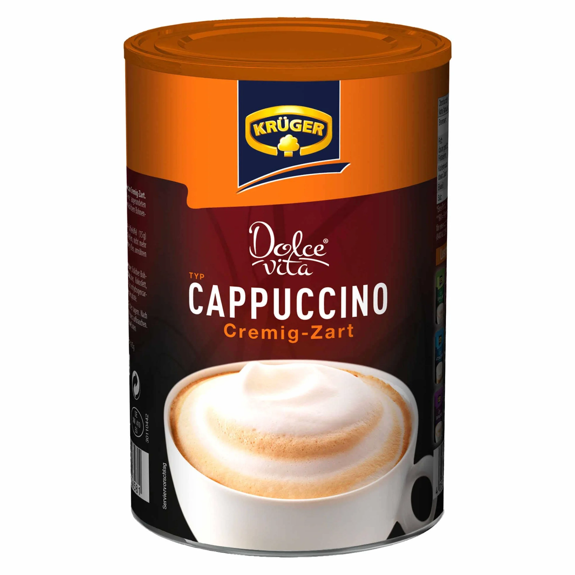 Krüger Dolce Vita Cappuccino Suave y Cremoso Café con Leche 200 g