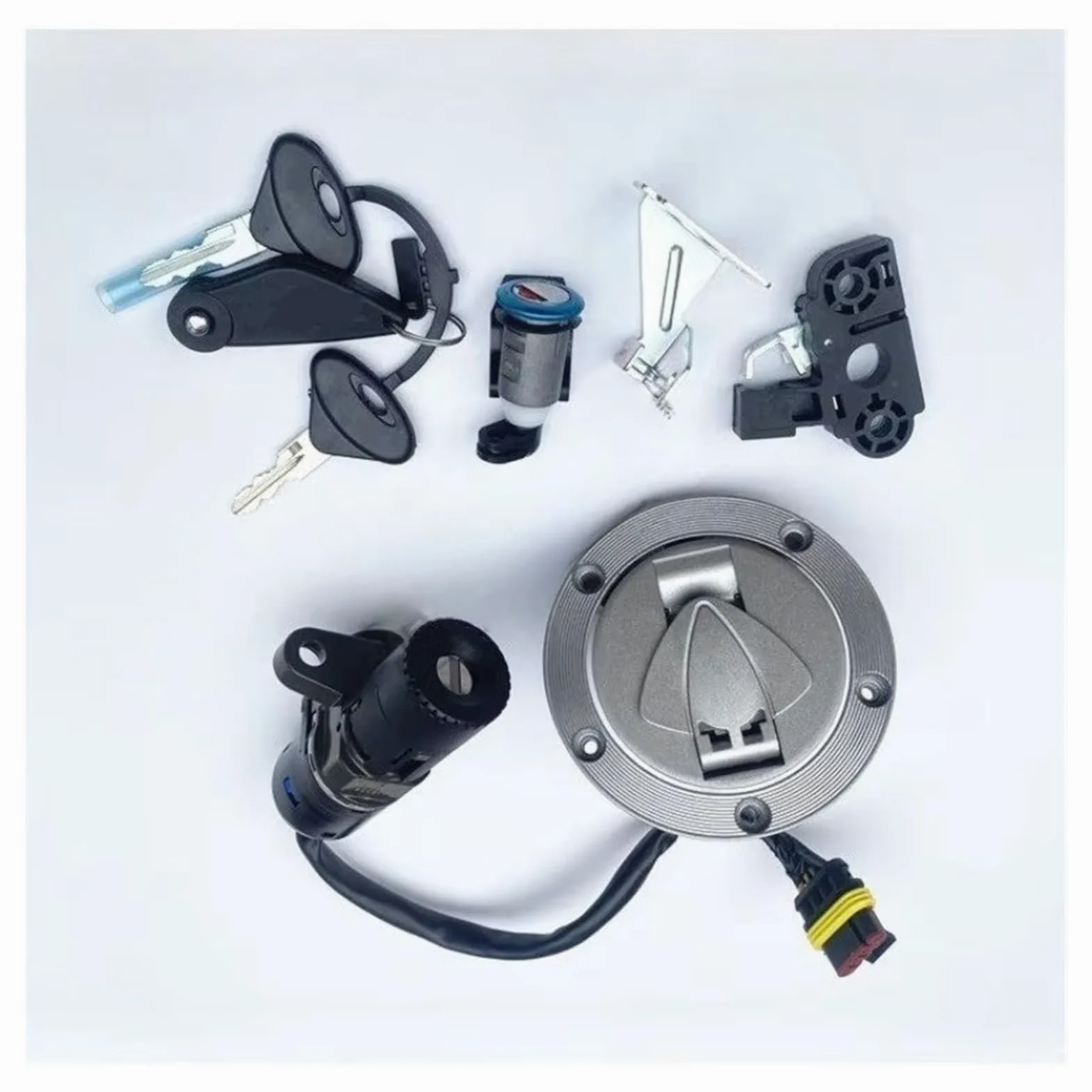 Interruptor De Llave De Encendido para 502c Interruptor Encendido Tapa Gas | Interruptor encendido motocicleta tapa bloqueo asiento tapa tanque combustible juego llaves Kit