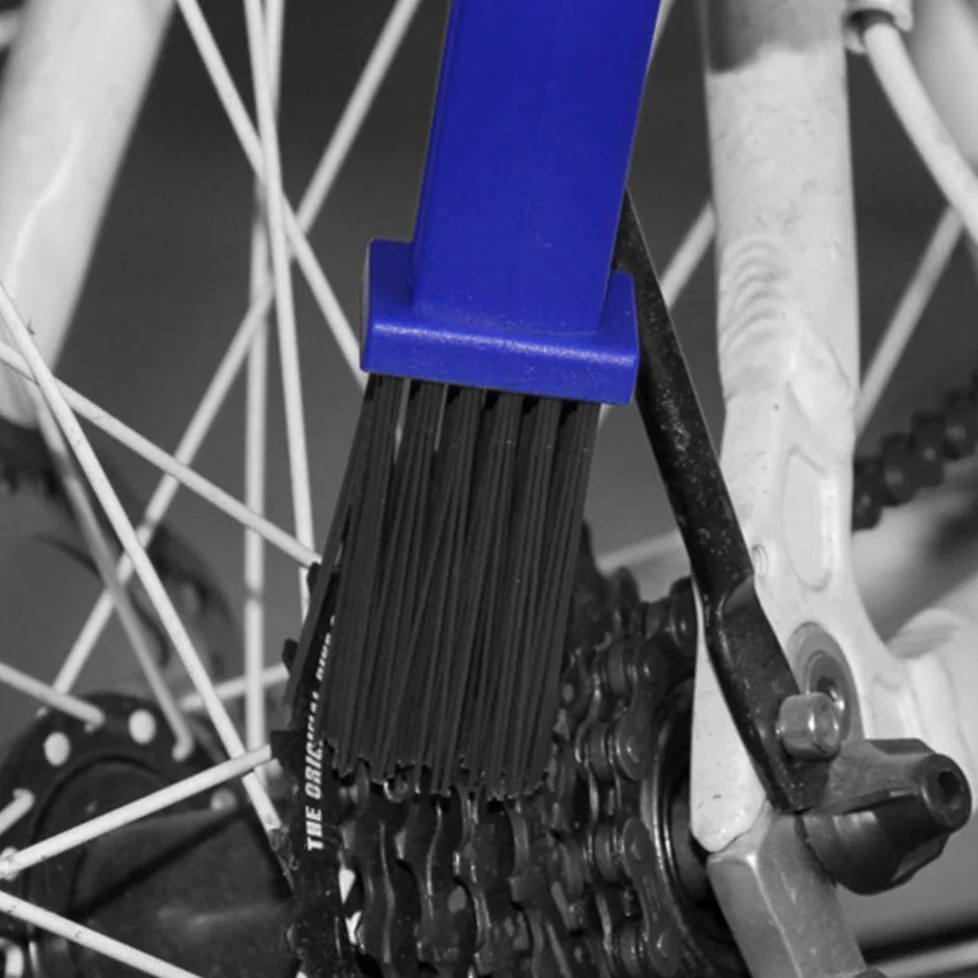Cepillo Limpieza Cadena Moto y Bicicleta (Pack 100 Uds.) Herramienta para Limpieza de Engranajes y Cadenas Color Azul.