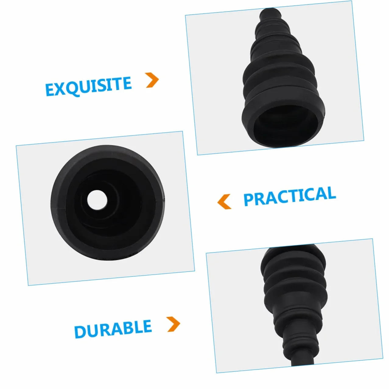 UPKOCH Cubierta De Cable De Coche Universal Bloque De Distribución De Energía Tapones Para Agujeros Ojales De Goma Cables De Enchufe Junta Para Caucho Manga Protectora Auto