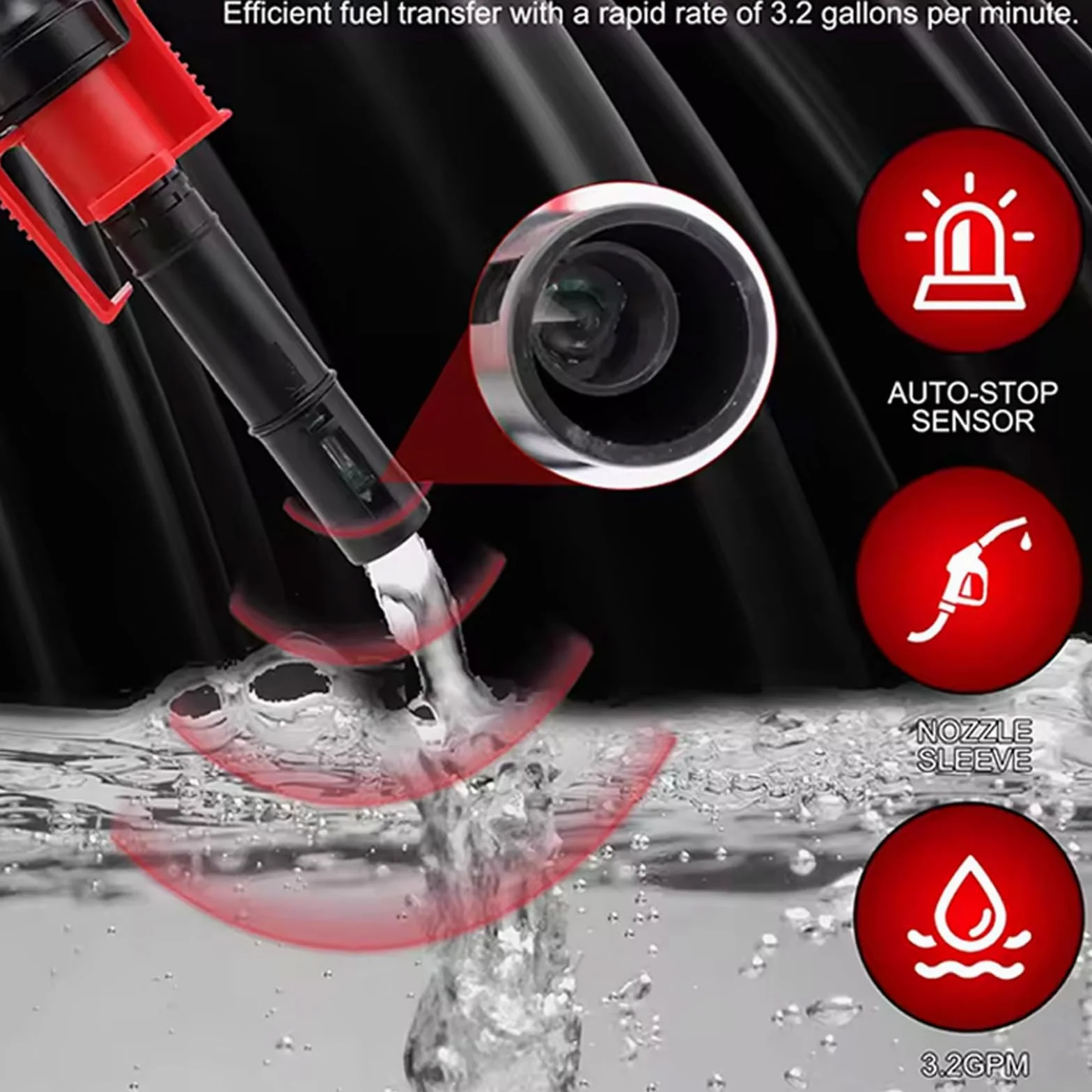 Bombas de transferencia de aceite eléctricas portátiles de 12 V con 3 modos de potencia para gasolina, aceite, agua y otras bombas de líquidos eléctricos