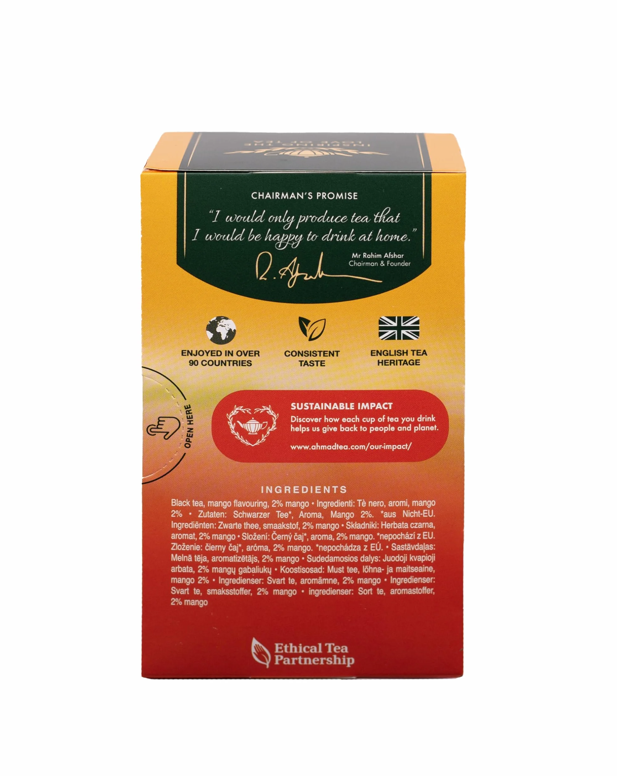 Ahmad Tea Mango Magic 20 Aluminium Foil Envelopes