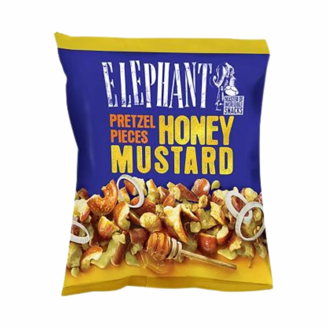 Elephant Pretzel Pieces 4 x 125 g BBQ Sriracha Honey Mustard Crujientes Pretzelets