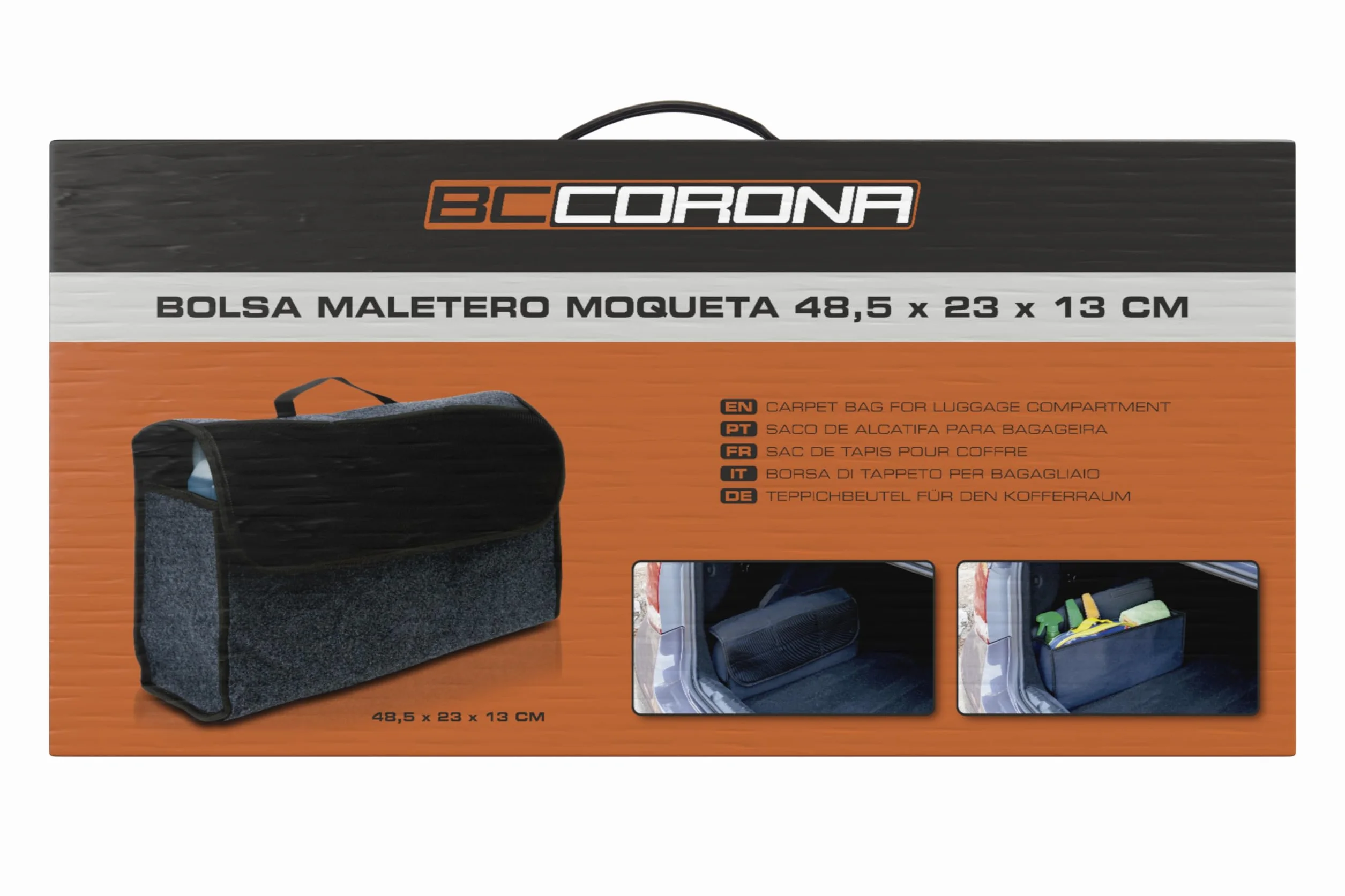 Bc Corona NT40113 Bolsa Maletero Moqueta Cuadrada