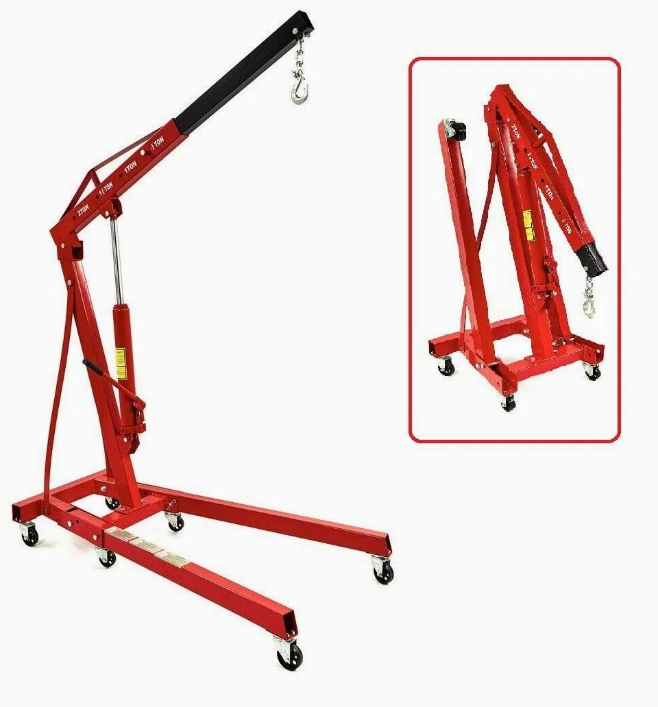 JOMAFA - GRUA PLEGABLE 2 TONELADAS + NIVELADOR PARA MOTORES