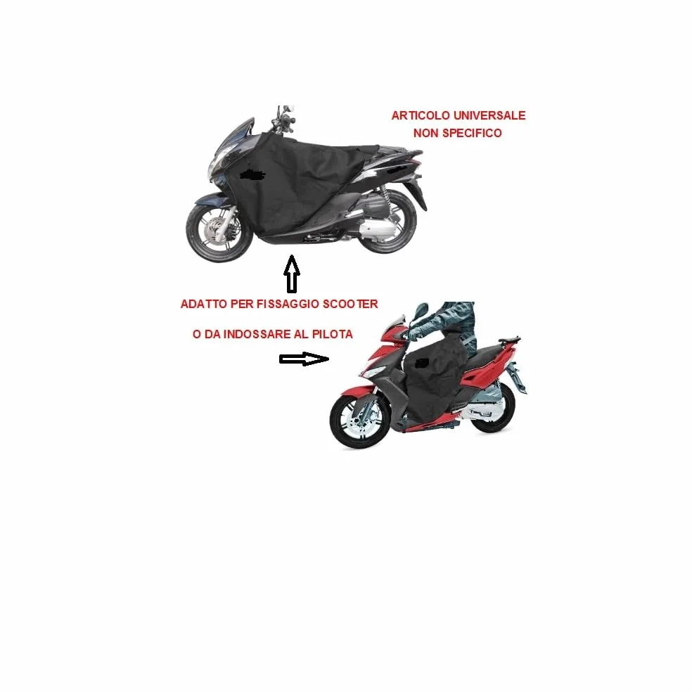 Compatible con Peugeot STREETZONE 100 Funda Cubierta PIERNAS Impermeable Manta TÉRMICA+CUBREMANOS PERILLAS DE Neopreno Universal para Scooter Lluvia Y FRÍO