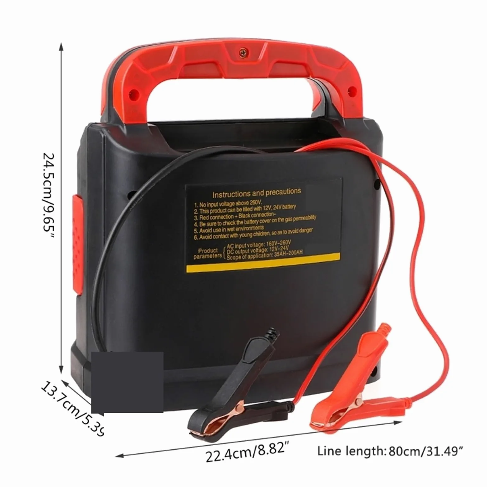 350W 14A Auto Ajuste LCD Cargador De Batería 12V-24V Arrancador De Batería De Automóvil Portátil FáCil De Usar