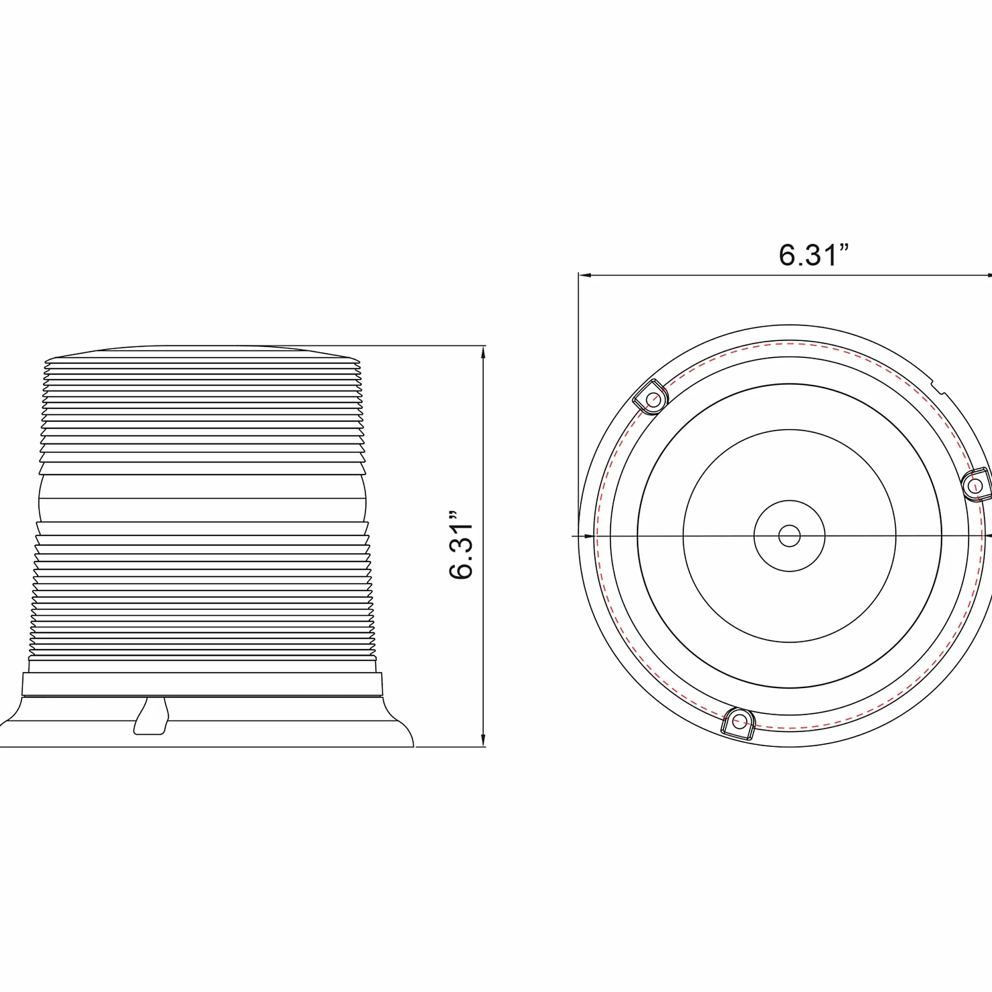 Productos compradores (sl-660 a) intermitente ámbar beacon- permanente para pantalla plana