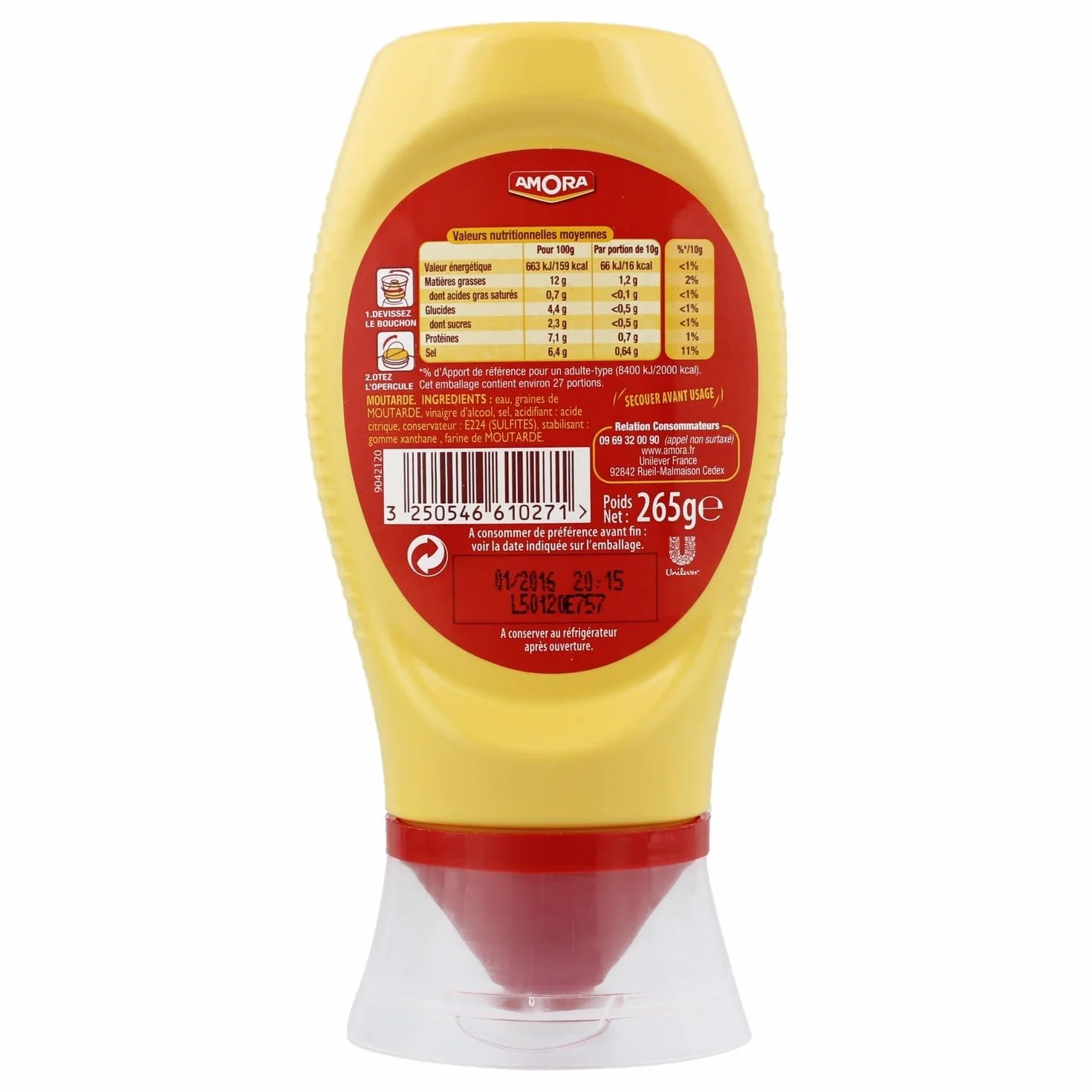 Amora Mostaza de Dijon 265 g