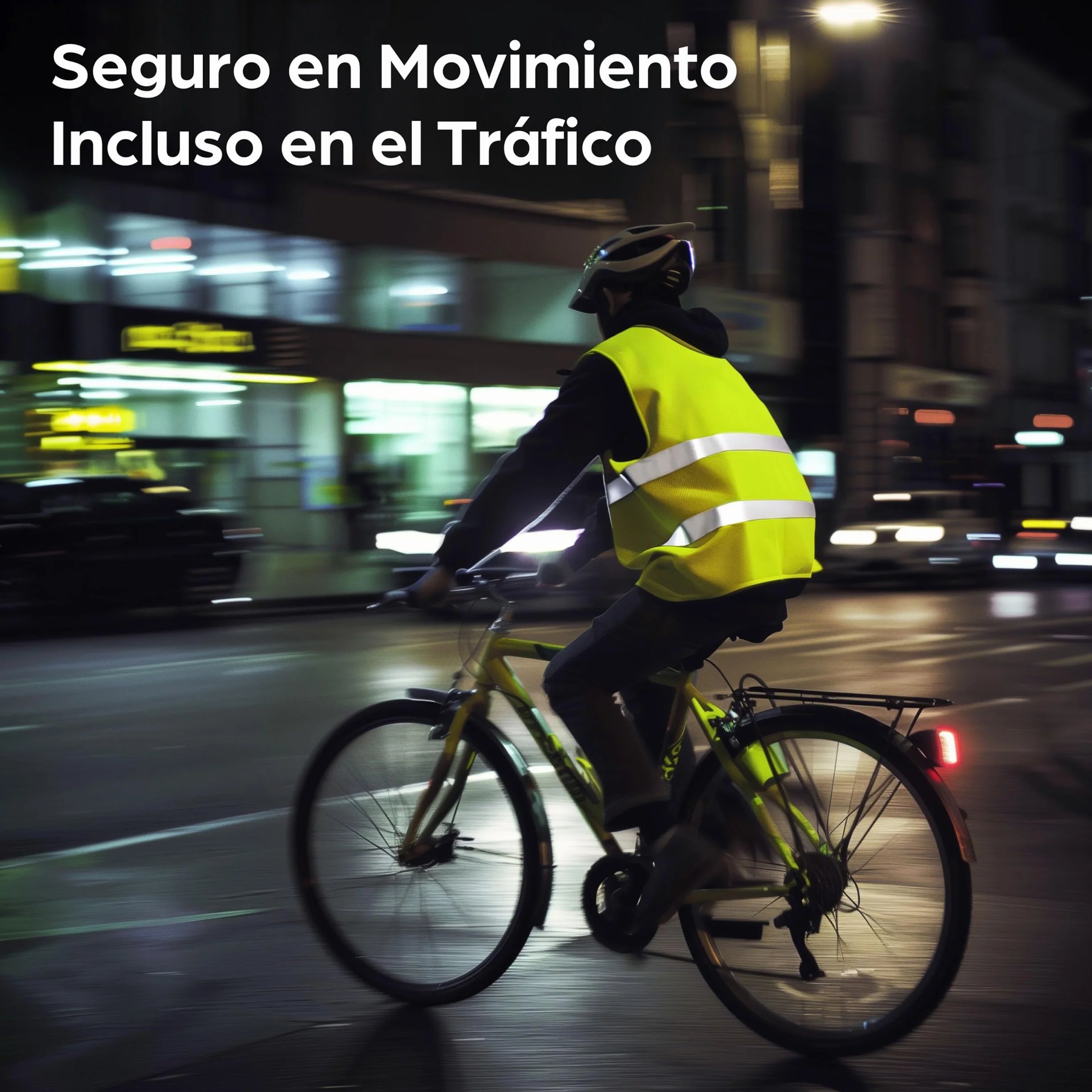 Prowiste 4 Chaleco Reflectante Homologado Set con Bolsa – Certificado EN ISO 20471, Válido en Toda Europa – Ideal para Auto, Construcción - Talla Única - Amarillo