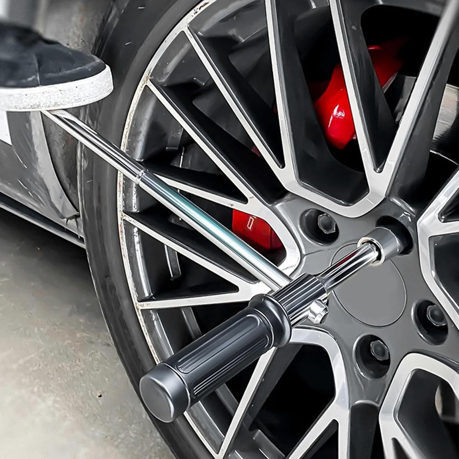 Llave Para Tuercas De Rueda Llave Cruzada para Tuercas de Rueda | Llave para Neumáticos Robusta Para SUV, Autocaravana, Camión, Vehículo Automotriz, Coche, Taller de Garaje y