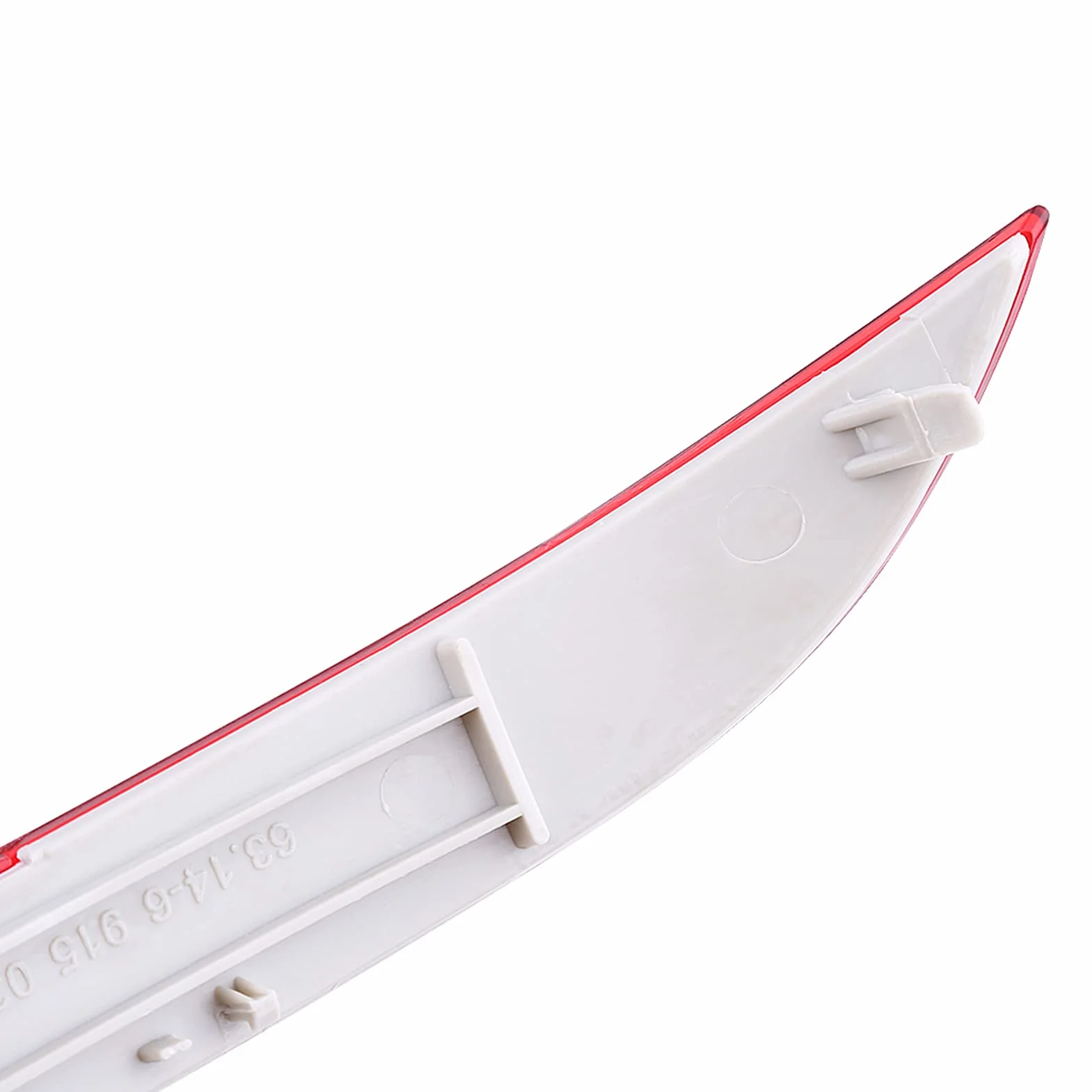 Akozon Reflector de Parachoques Trasero, Izquierdo Y Derecho, Lámpara de Luz, Reflector Embellecedor de Parachoques Trasero, Luces 63146915039 63146915040 para 5 Series E60