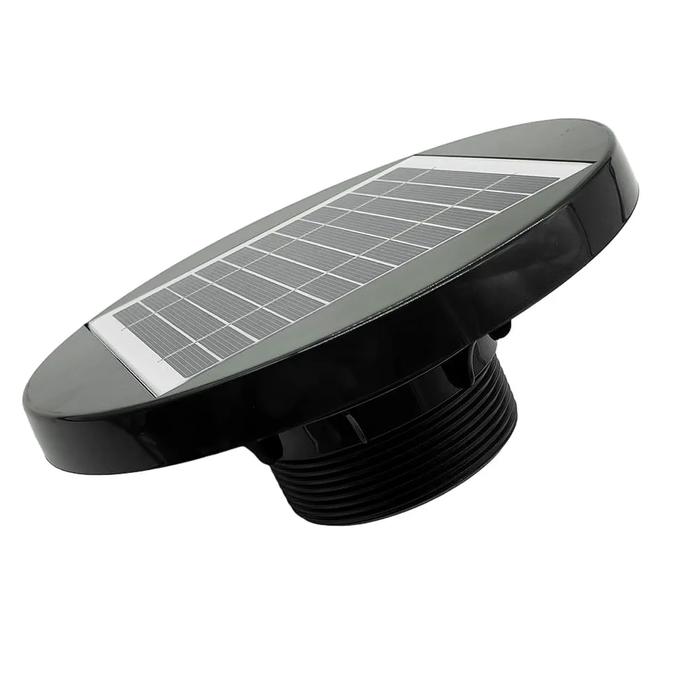 Extractor Solar 200 mm Diámetro 25 mm Perfil Ultrabajo 950 CFM Ventilación Silenciosa