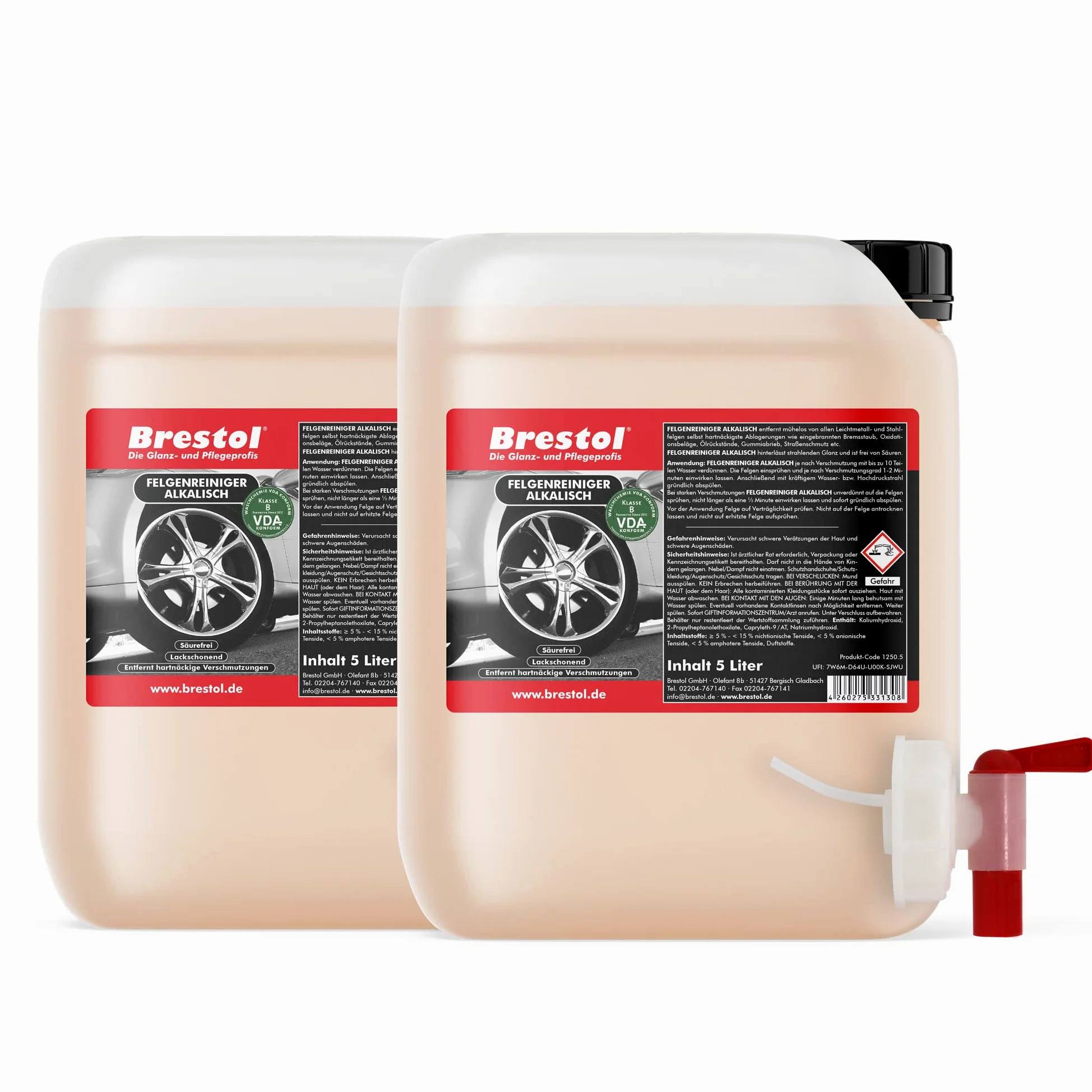 Limpiador llantas alcalinas (10 L) concentrado – -- Llantas Llantas de Acero Auto Llantas – -Original brestol