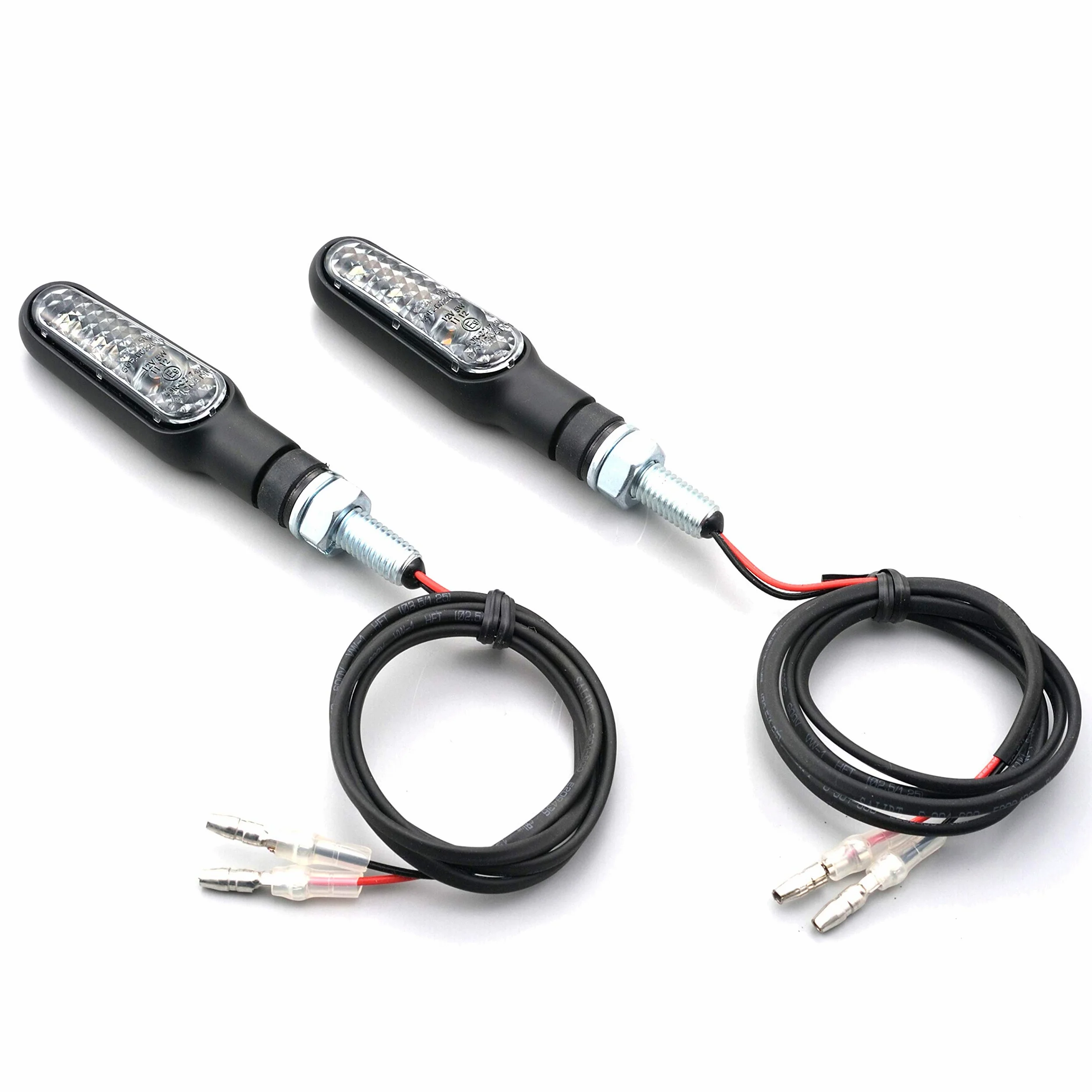 DAYTONA cp.Intermitentes de dirección aluminio LED "D-LIGHT" cuerpo negro, lente ahumada, homologados