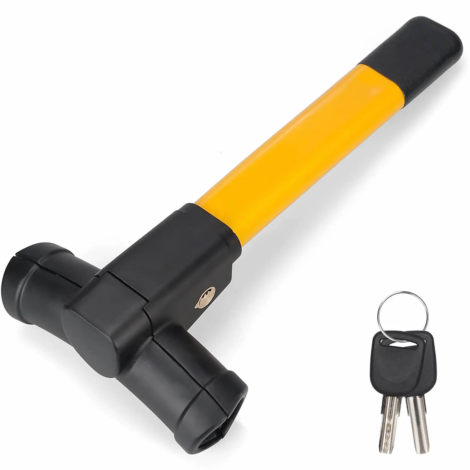 Bastón antirrobo para coche, antirrobo para volante, coche, bloqueo de volante, barra universal, cerradura de volante, dispositivo de bloqueo, 2 llaves