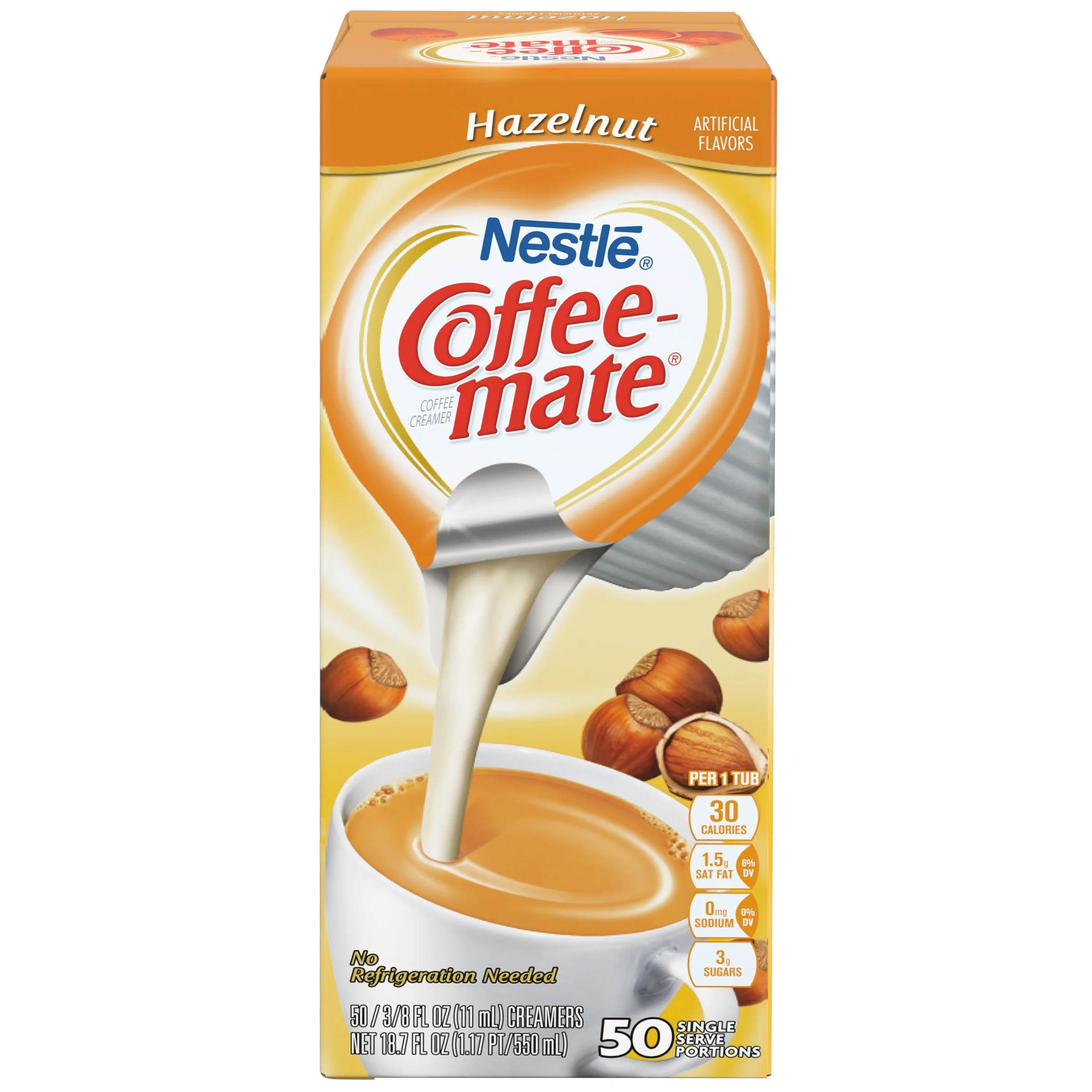 Hazelnut Creamer 0.375 oz 50 Creamers Box
