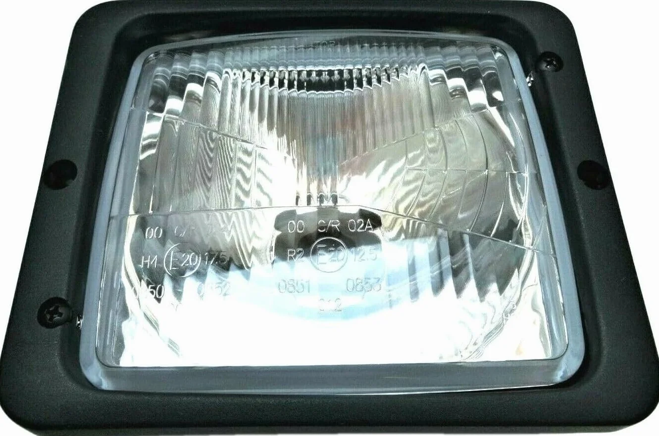 2 faros de posición para tractor Atlas Zetor con bombillas H4 y conectores