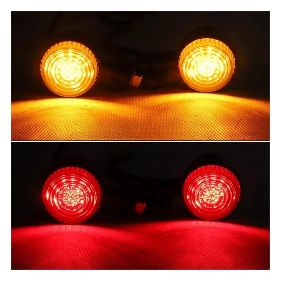 Intermitentes Luz LED De Intermitentes para Motocicleta M10, Luces Intermitentes Ámbar, Luz Trasera De Freno DRL para Cafe Racer