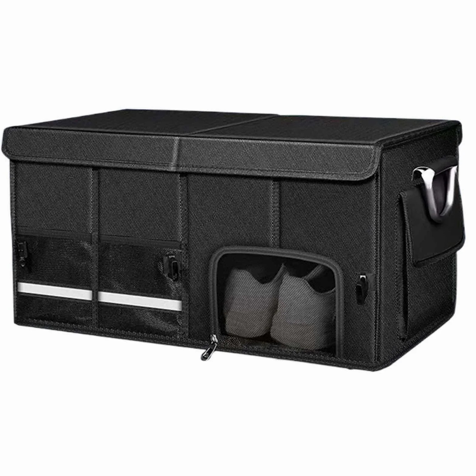 Gran Organizador De Maletero Impermeable Multicompartimentos | Organizador De Maletero Plegable Gran Capacidad Para Coche Accesorio Para Auto Camión RV Interior Viaje Compra Carga Unisex