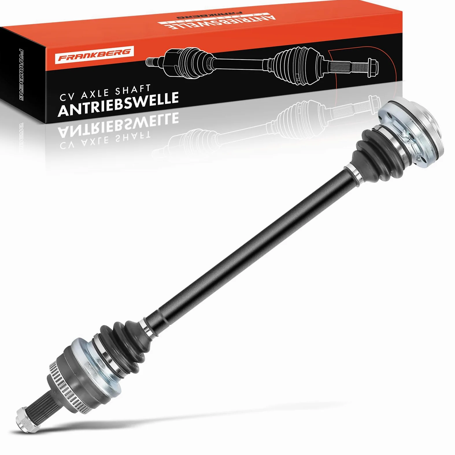 Frankberg Eje de transmisión semieje eje trasero lado derecho | con anillo Sensor de Velocidad de las Ruedas Sensor ABS; Compatible con: Serie 1 Convertible E88, Serie 1 E81