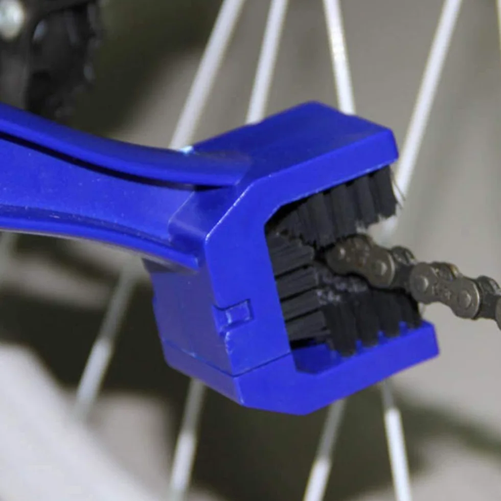 Cepillo Limpieza Cadena Moto y Bicicleta (Pack 100 Uds.) Herramienta para Limpieza de Engranajes y Cadenas Color Azul.