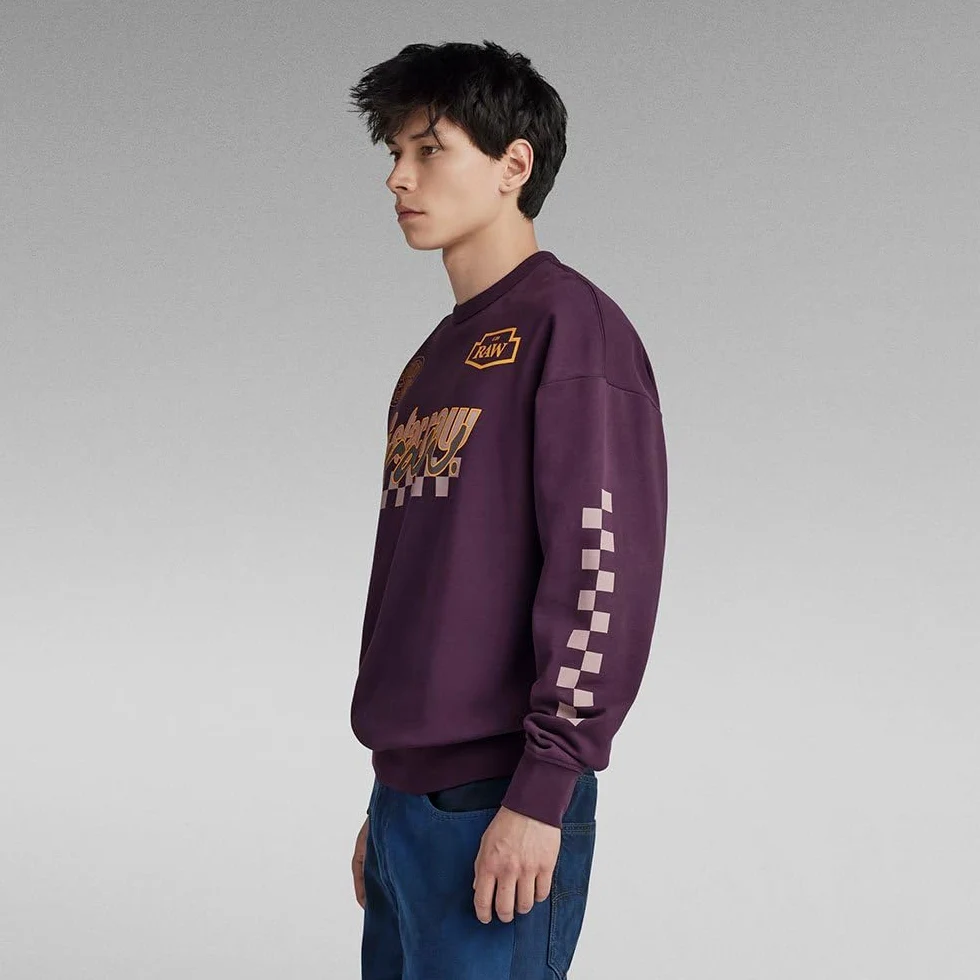 G-STAR Hombre Moto Sport Graphic Loose Sweater