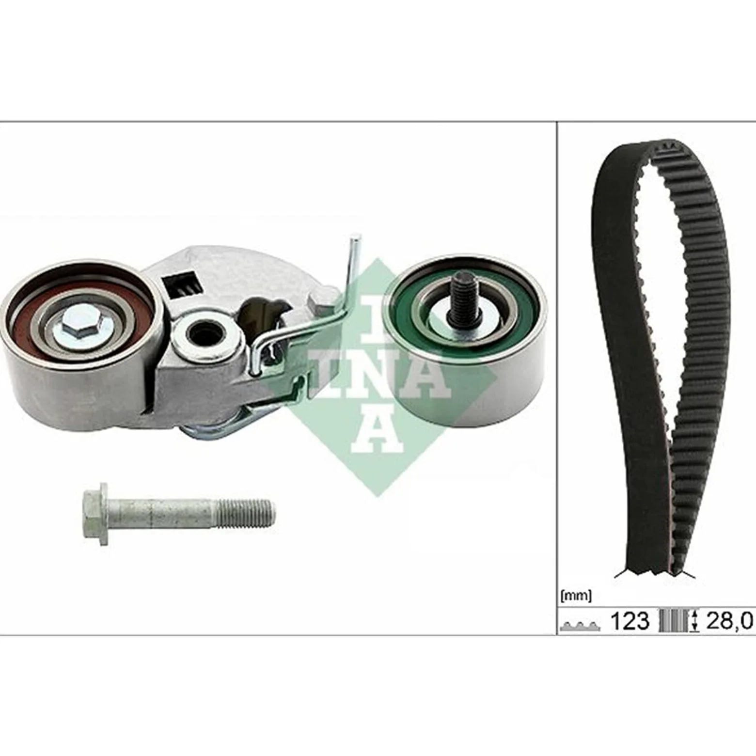 INA Kit de correa de distribución 530 0542 10 32mm Compatible con KIA CEE'D SW ED, HYUNDAI i30 FD