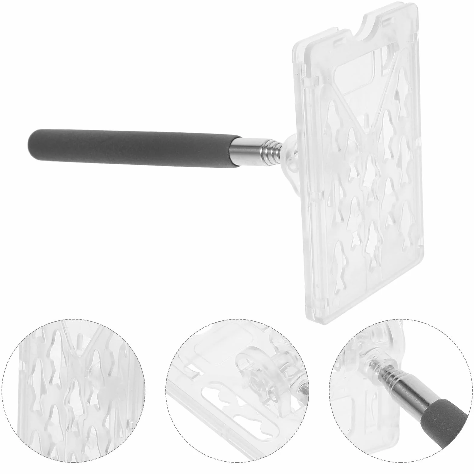 MERRYHAPY Soporte para Tarjeta de Aparcamiento Barra de Alcance Retráctil, Accesorio Compacto y Resistente para Pagos de Peaje en Aparcamientos Residenciales, Ayuda Práctica para